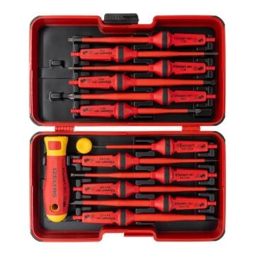 İzeltaş 1000V İzoleli Elektro Slim Tornavida Seti 14 Parça