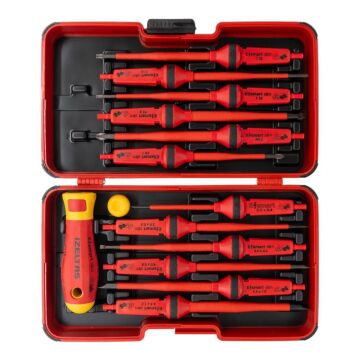 İzeltaş 1000V İzoleli Elektro Slim Tornavida Seti 14 Parça