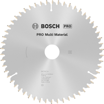 BOSCH PRO MultiMaterial 210x30x2,8 mm 54 Diş Elmas Daire Testere (2608640511)
