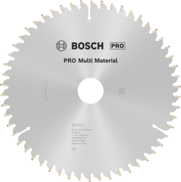 BOSCH PRO MultiMaterial 210x30x2,8 mm 54 Diş Elmas Daire Testere Bıçağı