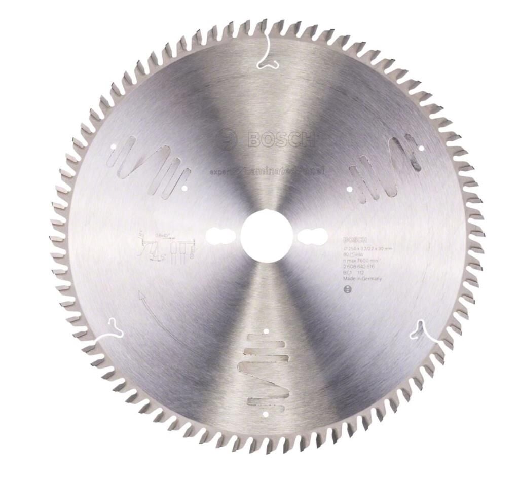 BOSCH Expert for Laminant 250x30x3,2 mm 80 Diş Elmas Daire Testere (2608642516)