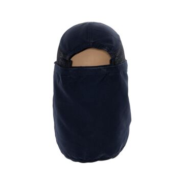Darbe Emici Şapka Baret Kep Fileli Cırt Yeleli - Lacivert