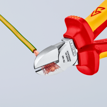 KNIPEX VDE 1000 Volt Elektrikçi Yan Keski 140 mm (7006140)