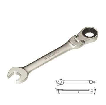 İZELTAŞ Mafsallı Cırcır Kombine Anahtar 8 mm