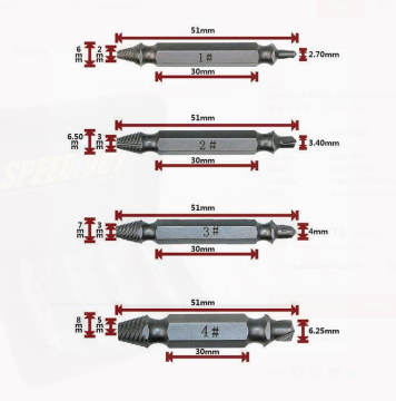 Speed Out Hasarlı Vida Çıkarıcı Sökücü Yalama Vida Ucu Çıkartma