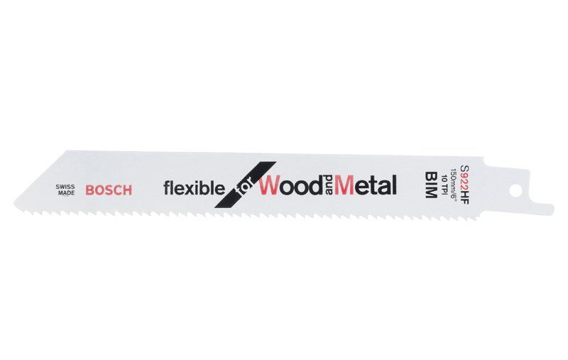 BOSCH S 922 HF Metal-Ahşap Kesimi İçin Tilki Kuyruğu Testere Ucu 150 mm