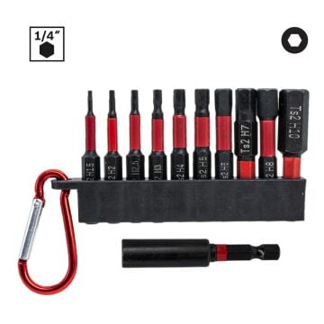 6502 Manyetik Allen Bits Uç Seti 1.5-10mm (11 Parça)