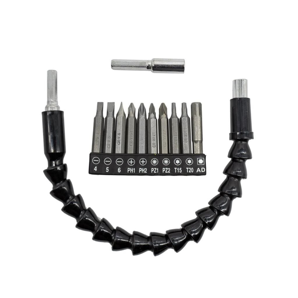 NEXON 5069 Esnek Bükülebilir Vidalama Adaptörü Seti 12 Parça