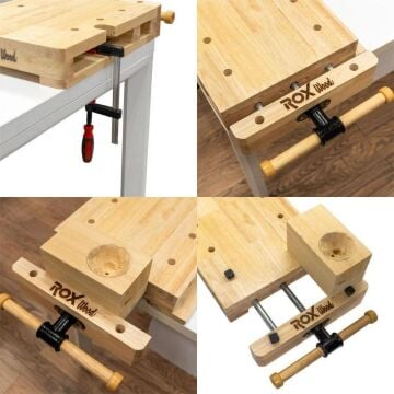 Rox Wood Tezgah Üzeri Mengeneli Çalışma Tezgahı