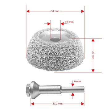 Kutzall CW200O230 İnce Diş Ahşap Çanak Törpü 51 mm