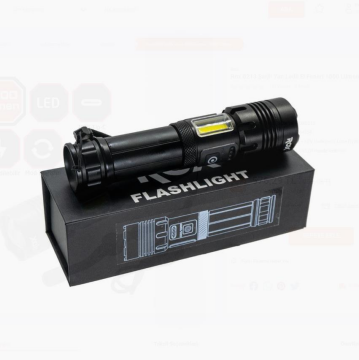 Rox Şarjlı Yan Lambalı Led Fener 1000 Lümen