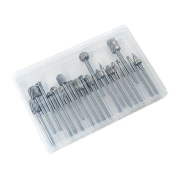 6590 Mini Ahşap Oyma Freze Uç Seti 20 Parça (Sap: 3mm)