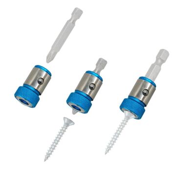 6134X3 Bits Uçlar İçin Mıknatıslı Vida Tutucu Halka 24 mm 3 Adet
