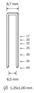 ABAKAN 9240 Zımba Teli 40 mm (9240 Havalı Tabancalar için)