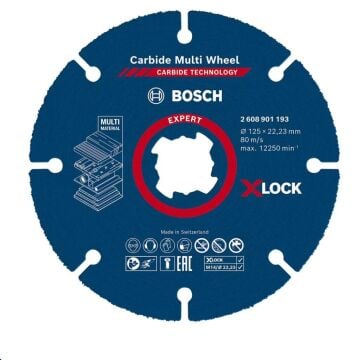BOSCH Carpide Multi Whell Taşlama İçin Ahşap Kesme Diski 125 mm (Elmas Uçlu)