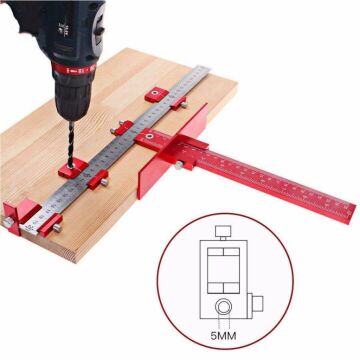 Rox Wood 0058 Delik Delme Merkezleme Kılavuz Cetveli Kulp Takma Şablonu