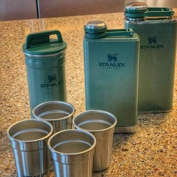 Stanley Adventure Çelik Shot Bardak ve Matara Termos Seti Yeşil