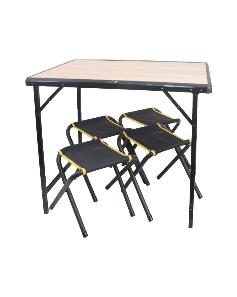 NURGAZ Campout Katlanır Masa Tabure Seti