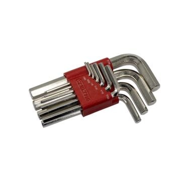 İzeltaş 4901003110 Allen Anahtar Takımı Altı Köşe SAE 10'lu Set (İnç)