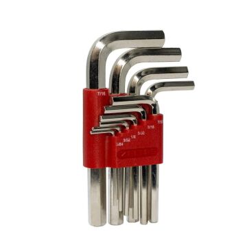 İzeltaş 4901003110 Allen Anahtar Takımı Altı Köşe SAE 10'lu Set (İnç)