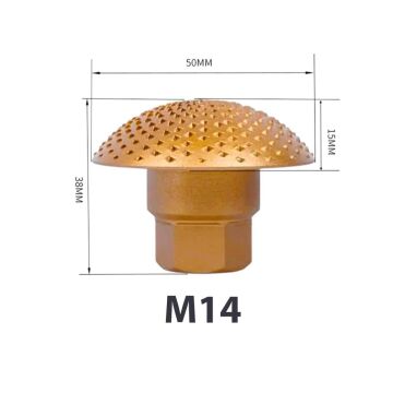 6593 Ahşap Oyma Oval Törpü Disk 50mm M14 (Avuç Taşlama İçin)