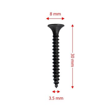 Rox 0343 Ahşap Şerit Vidası 3.5x30 mm (1000 Adet Vida)