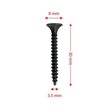 Rox 0343 Ahşap Şerit Vidası 3.5x30 mm (1000 Adet Vida)
