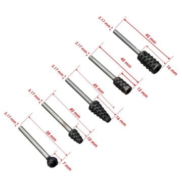 5322 Hobi Gravür Makinası Mini Döner Ahşap Oyma Törpü Set 5 Parça