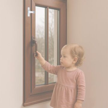 Pvc Pimapen Kapı Pencere Pimli Güvenlik Mandalı - Beyaz