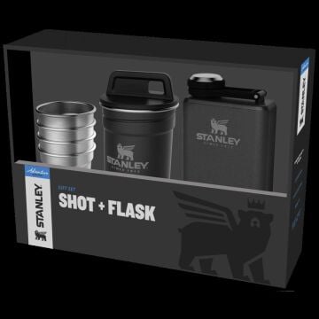 Stanley Adventure Çelik Shot Bardak ve Matara Termos Seti Siyah