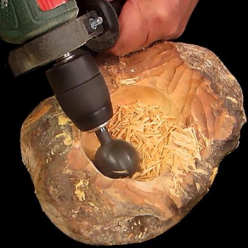 ORBICUT 20 Matkap İçin Ahşap Oyma Topu (Sap:6 mm)