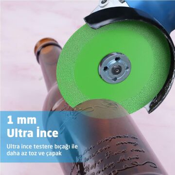 6234 Cam Seramik Şişe Kesme Taşlama Elmas Diski 100 mm
