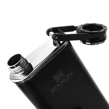 Stanley Klasik Çelik Termos Cep Matarası Siyah 0.23 LT