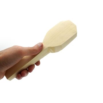 Projelik Kaşık Şablonlu Ham Ağaç Akçaağaç 6x23x5 cm