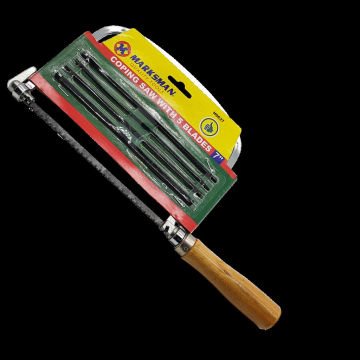 H0637 Ahşap Saplı Kıl Testere 5 Yedek Uçlu