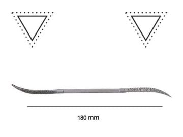 NAREX 872584 Helkeltraş Törpü Eğe Tip 4 Üçgen Uç