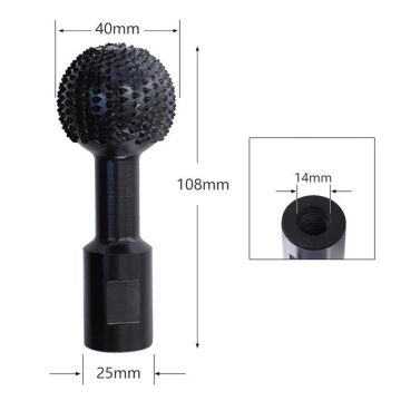 5427 Avuç Taşlama İçin Ahşap İşleme Törpü, Zımpara Topu 40 mm