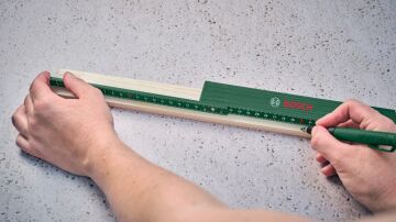 BOSCH Su Terazisi - Katlanır Metre - Kalemli İşaretleme Seti (1600A02W7S)