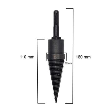 Ahşap Şöminelik Odun Kütük Ayırma Yarma Matkap Ucu