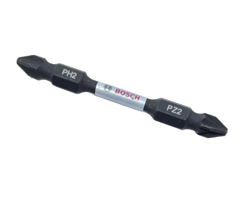 BOSCH Impact Control PH2 - PZ2x65 Çift Taraflı Yıldız Bits Uç (Torklu Vidalamalar için)