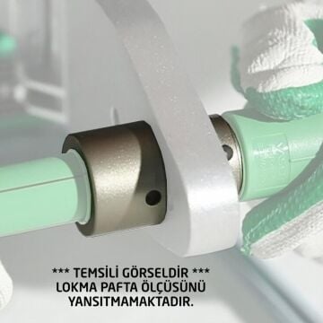 PPRC Plastik Boru Kaynak Makinası Pafta Lokma 50 mm (1 1/2'')