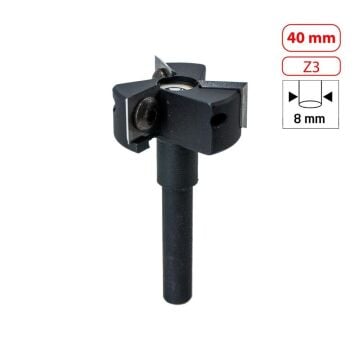 Titi 5536 Jiletli Tabla Tarama Yüzey Temizle Bıçağı 40 mm (Sap: 8mm)