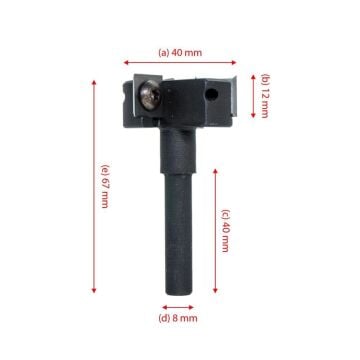 Titi 5536 Jiletli Tabla Tarama Yüzey Temizle Bıçağı 40 mm (Sap: 8mm)