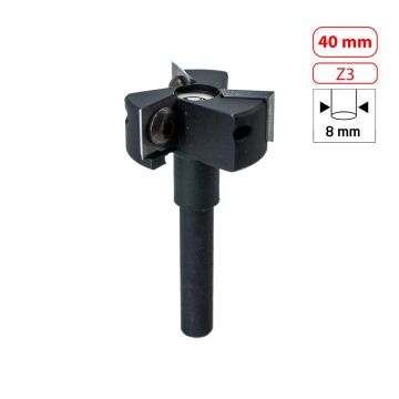 Titi 5536 Jiletli Tabla Tarama Yüzey Temizle Bıçağı 40 mm (Sap: 8mm)