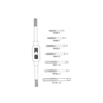 Tekli Kılavuz Seti ve Kolu 8 Parça
