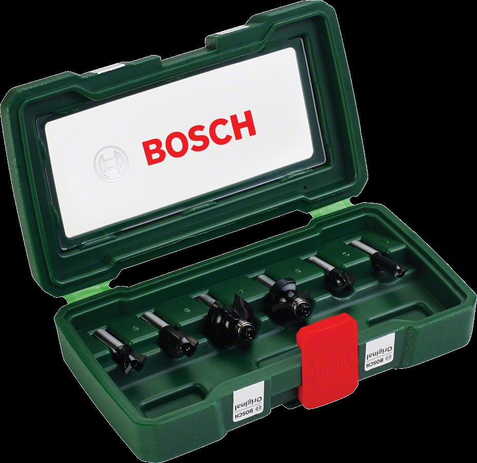 BOSCH 8 mm Ahşap Freze Uç Seti 6 Parça