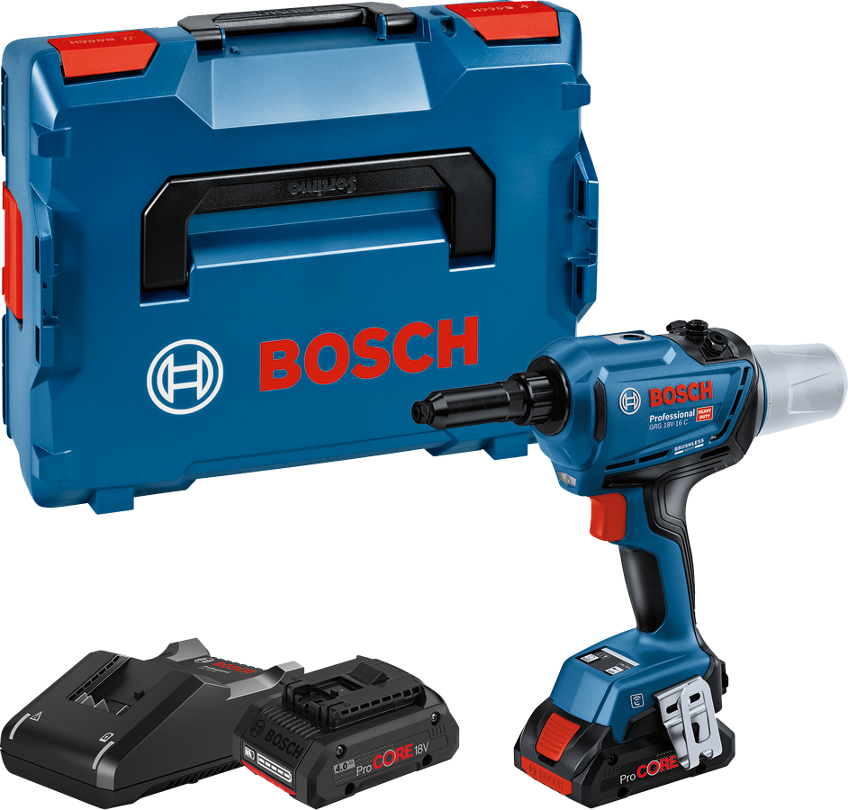 BOSCH GRG 18V-16 C Çift Akülü Perçin Tabancası 18 Volt