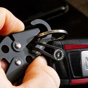 TRUE UTILITY Doubletrap 2 Karabina Anahtarlık (TU 916K)