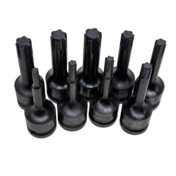 6501 Havalı Uzun RIBE Uçlu 1/2'' Lokma Takımı 9 Parça