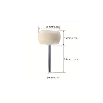 6210X5 5'li Paket Pimli Parlatma Temizleme Kaşmir Yün Polisaj Keçe 25 mm